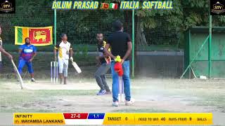 💪Dilum Prasad🏏🥎🔥6️⃣6️⃣6️⃣6️⃣🆚️Softball Italia2️⃣0️⃣2️⃣4️⃣ 🏆Infinity✅️ [upl. by Barnes]