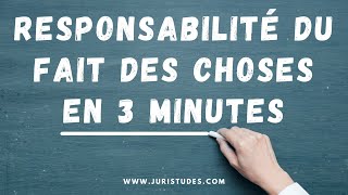 Comprendre la responsabilité du fait des choses en 3 minutes  cas pratique [upl. by Attegroeg911]