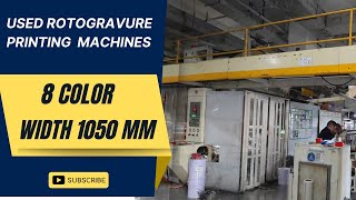 Haining brand used rotogravure printing presswidth 1050 mm 8 color [upl. by Anthe]