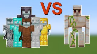 IRON GOLEM vs STRAY in Minecraft Mob Battle [upl. by Macmullin589]