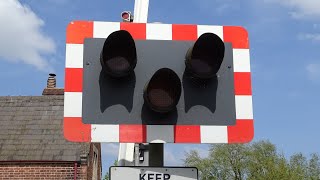 Freight amp EMR trains at Moortown level crossing Lincolnshire May 2024 🇬🇧🚄 [upl. by Shirlene]