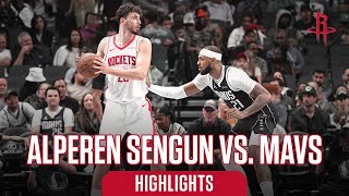 Alperen Sengun 17 points Highlights vs Dallas Mavericks l Houston Rockets [upl. by Alioz118]