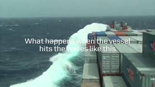 Skagen Maersk survives huge waves at the Indian Ocean  Maersk [upl. by Chapel]