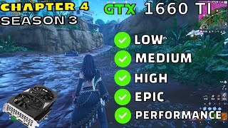 GTX 1660 TI 6GB Fortnite Chapter 4 Season 3 ALL Settings 1080P [upl. by Okiman119]