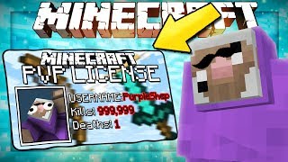 GETTING MY PVP LICENSE IN MINECRAFT [upl. by Topper]