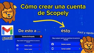 ¿Cómo crear una cuenta de scopely [upl. by Morten]