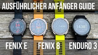 Garmin Fenix 8  Garmin Enduro 3 Anfänger Guide [upl. by Bruno]