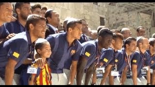 FC Barcelona led by football star Messi visits the Holy Land [upl. by West]