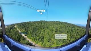 Burnaby Mountain Gondola  360° FlyOver [upl. by Adaline]