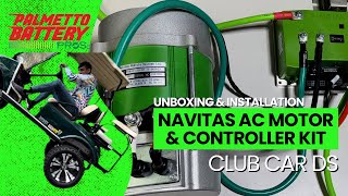 Navitas 600a  5Kw AC Conversion Kit Installation  2008 Club Car DS [upl. by Ariaek]