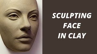 quotSculpting face in clayquot Sculpting demo [upl. by Ellinej]