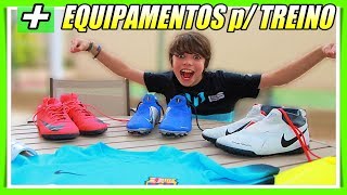 MINHAS CHUTEIRAS NIKE E EQUIPAMENTOS DE FUTEBOL [upl. by Pantheas]