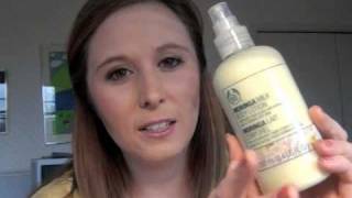 The Body Shop Moringa Milk Body Lotion and Sprayer Review [upl. by Ynnot]