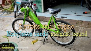 Mobylette Cady 1968  2 stroke small engine  exhaust sound  Adventure Kelvinhuynh [upl. by Nahtannoj]