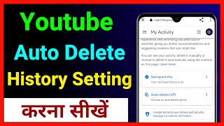 Youtube Search History Auto Delete Settings  How To Delete Search And Watch History In Youtube [upl. by Modesta196]