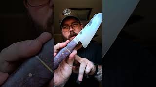 6quot Santoku Demo smallbusiness customknifemaker kitchen chef handmade viralvideo shorts [upl. by Paver]