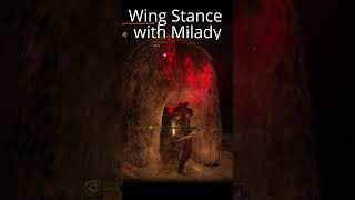 Wing Stance with Milady against Bear eldenring fromsoftware gaming gaming [upl. by Prichard]