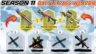 New Season 11 Confirm Battle pass Weapon  Free Legendary amp Prestige GunCodm Season 11 Leaks 2023 [upl. by Otnicaj]