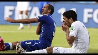 Luis Suarez Biting Giorgio Chiellini Incident  FIFA to investigate [upl. by Aynotahs]