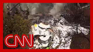 Video shows passenger plane falling out of sky over São Paulo Brazil [upl. by Fondea]