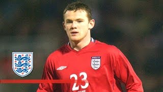 Wayne Rooneys England debut 2003  From The Archive [upl. by Nitsej]