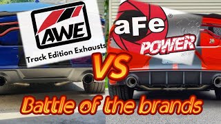 Top 2 exhausts for your 392 or Hellcat AWE Track Edition VS aFe Mach Force XP [upl. by Conchita92]