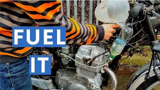 How To Make A Simple Fuel Feed Tank  Auxillary Petrol Gas Tank Carburettor Balancing [upl. by Enaled]