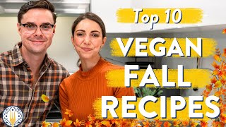 Top 10 Vegan Fall Recipes 🍁 Our Favorites [upl. by Ydda594]