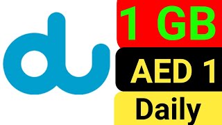 How can I get 1 GB per day in du  du Monthly data Package 30 AED  du UAE Internet Packages [upl. by Aldredge631]