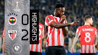 RESUMEN  Fenerbahçe SK 02 Athletic Club  Europa League 202425 MD6 [upl. by Rednav]