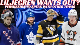 NHL Trade Rumours  Leafs amp Ducks Liljegren Wants Out Huge Shesterkin Rumour  Celebrini to IR [upl. by Esmeralda]