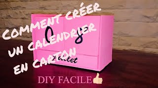 comment créer un calendrier en carton  DIY facile [upl. by Warms999]