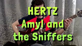 Amyl and the Sniffers  Hertz live  Bass Cover [upl. by Nylavad]