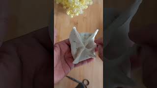 Unique samosa folding method viraltrendingtrendingshortsfoodsamosaviralshorts [upl. by Avilla]