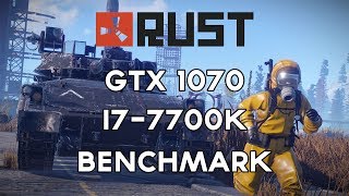 Rust Benchmark NVIDIA GTX 1070 amp i77700k Ultra Settings 1080p60 [upl. by Siloam260]