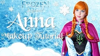 ANNA FROZEN MAKEUP TUTORIAL [upl. by Priscilla]