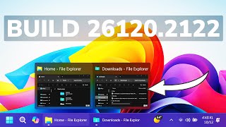 New Windows 11 Build 261202122 – New Taskbar Thumbnails and Animations and Fixes Dev [upl. by Dlaniger]