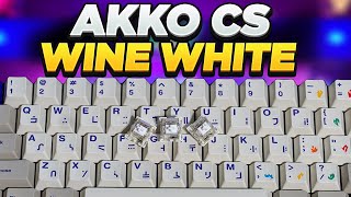 Tactile Clacks on a Budget  Akko CS Wine White Switch Review [upl. by Juli]