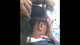 Two Ways To Do Close Cornrows Swoop Updo [upl. by Smukler922]