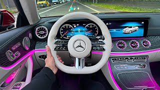 NEW 2022 ECLASS Facelift POV DRIVE E450 Interior Ambiente Review [upl. by Sarah]