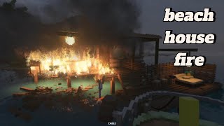 beach house fire in teardown [upl. by Noed860]