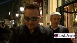 Bono in Paris meet fans  Bono à Paris rencontre ses fans [upl. by Zeculon]