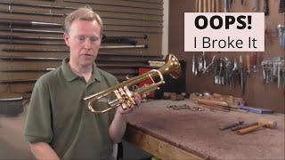 I Destroyed a Trumpet While Trying To Fix a Valve [upl. by Bores]