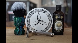 Friday Afternoon Shave  Murphy and McNeil Green Man Fougere  Edwin Jagger DE89 [upl. by Leonanie727]