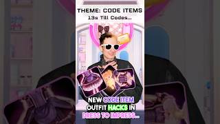 NEW CODE Item OUTFIT HACKS In DRESS TO IMPRESS… 😱👀😍 roblox robloxshorts robloxgames [upl. by Etteve]