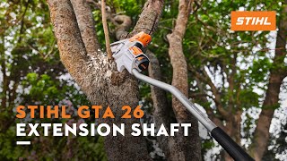 GTA 26 garden pruner extension shaft  STIHL [upl. by Aubrette]