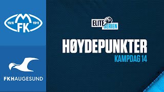 Molde  Haugesund  54  Høydepunkter  Kampdag 14  Eliteserien 2021 [upl. by Kone]