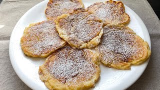 Quick and easy Breakfast Dessert Idea  Apple Pancakes [upl. by Rexferd541]