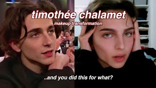 i transformed into timothée chalamet bc i had nothing better to do [upl. by Kcirddet]