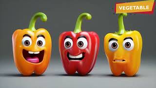 Vegetables Name   More Nursery Rhymes amp Kids Songs  Little Learners [upl. by Albers]